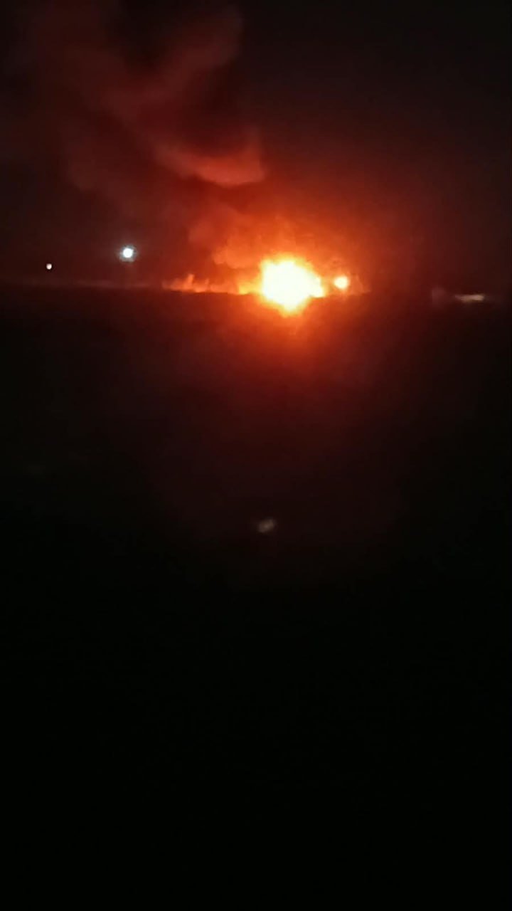 Thumbnail preview image for the video titled: Car in flames following deadly Israeli airstrike in Khan Younis