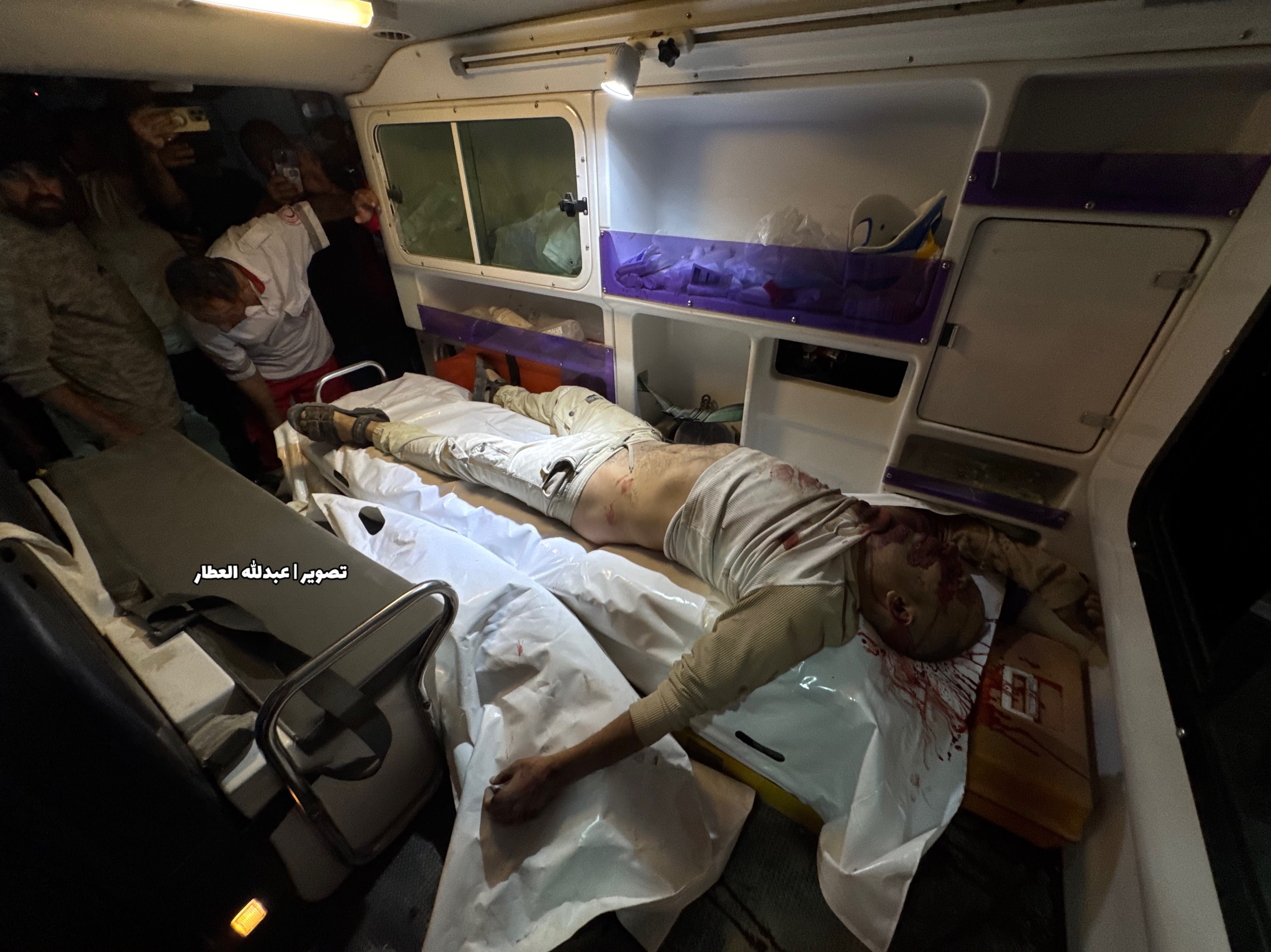 Thumbnail preview image for the video titled: Bodies of Palestinians killed in Israeli airstrike on their in Khan Younis