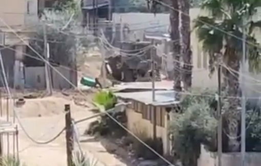 Thumbnail preview image for the video titled: Sabotage and destruction of infrastructure during the Israeli raid in the eastern Jenin city