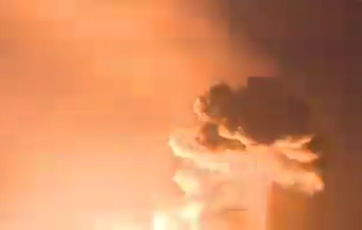 Thumbnail preview image for the video titled: Massive Israeli airstrikes on the Beirut southern suburb