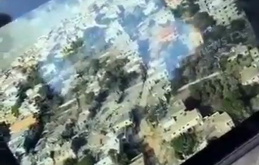 Thumbnail preview image for the video titled: Israaeli Army destroy Al-Khyam in South lebanon